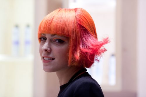 Salon International 2016 Londra arancio e rosa per i capelli